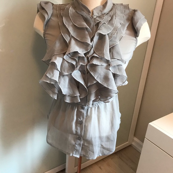 NWOT Miley Cyrus & Max Azria Sheer Sleeveless Top - M - Picture 3 of 5